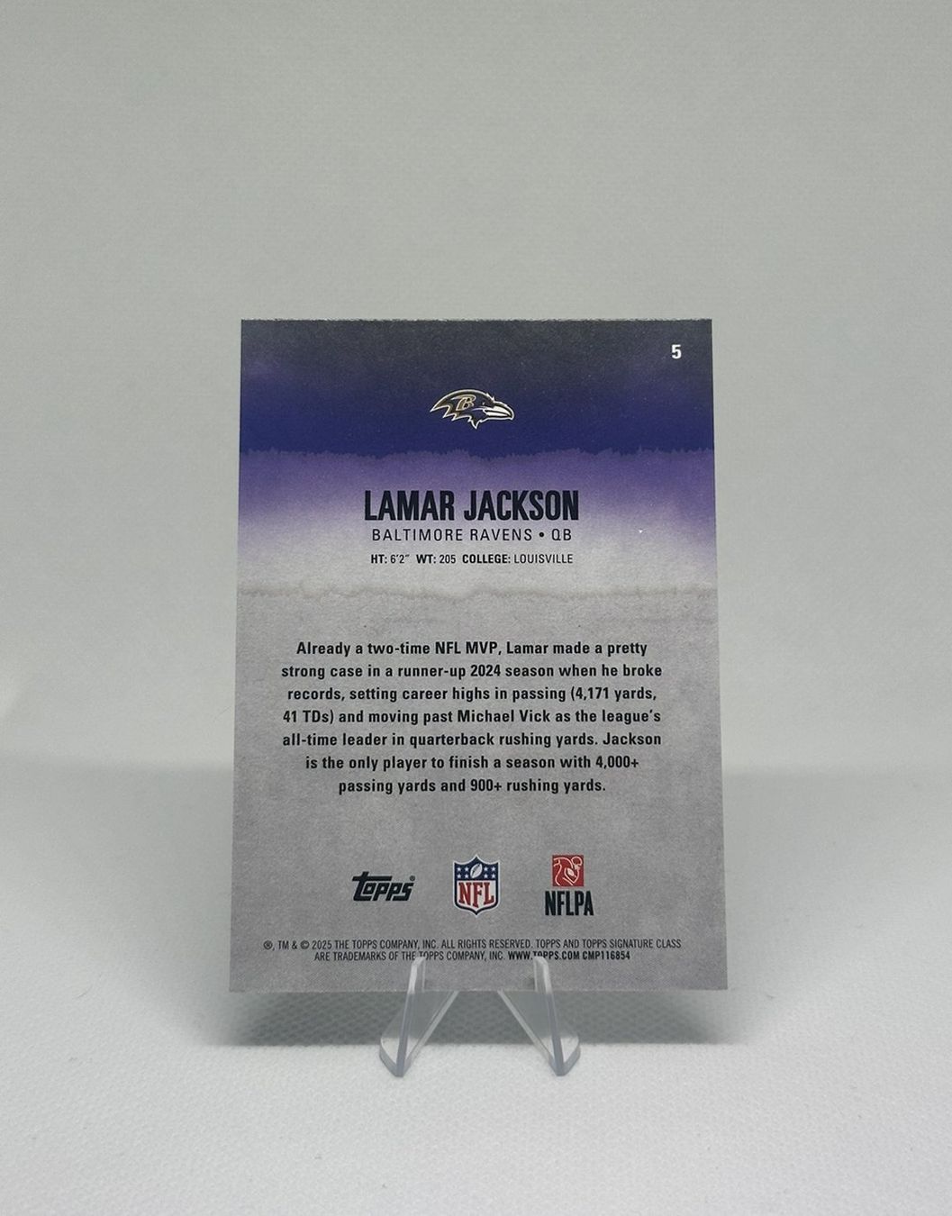 Topps Carte collezionabili: Topps Signature Class - Lamar Jackson Base Card – Nuovo (secondo la descrizione) da Reichenburg venduto da dialedincards 1