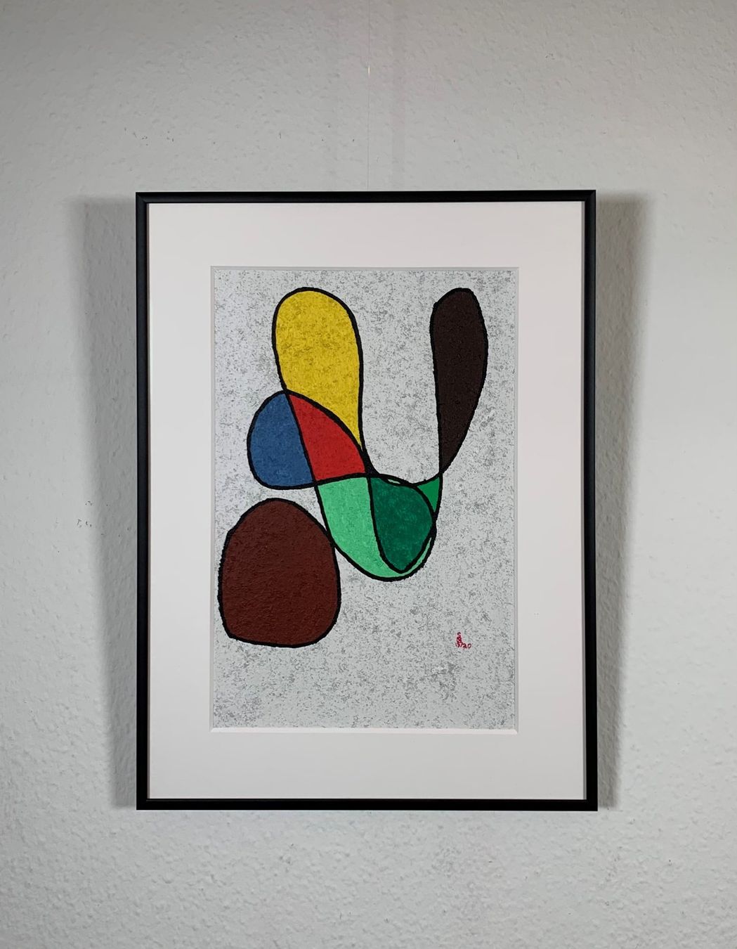 Dipinti: Original Schweizer Kunst: Winkender Mann – Usato da Basel venduto da EsZed
