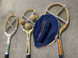 Donnay Tennis Rackets 3pcs with Bag Used Condition