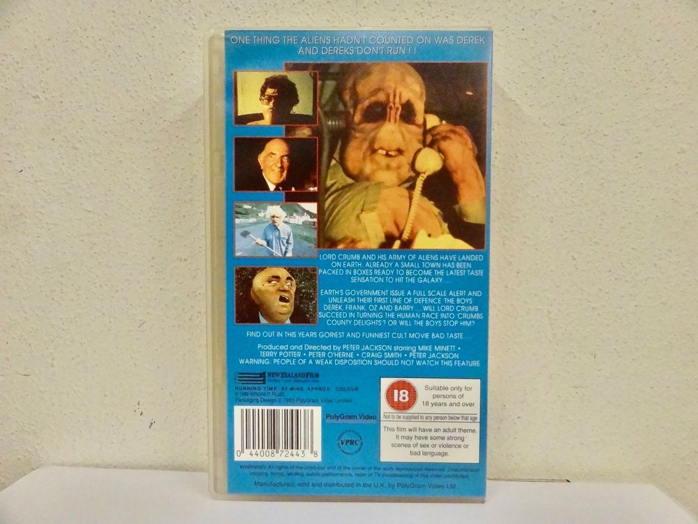 VHS BAD TASTE KULT VON PETER JACKSON Kaufen auf Ricardo
