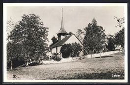AK Bargen, Ortspartie mit Kirche, 1940