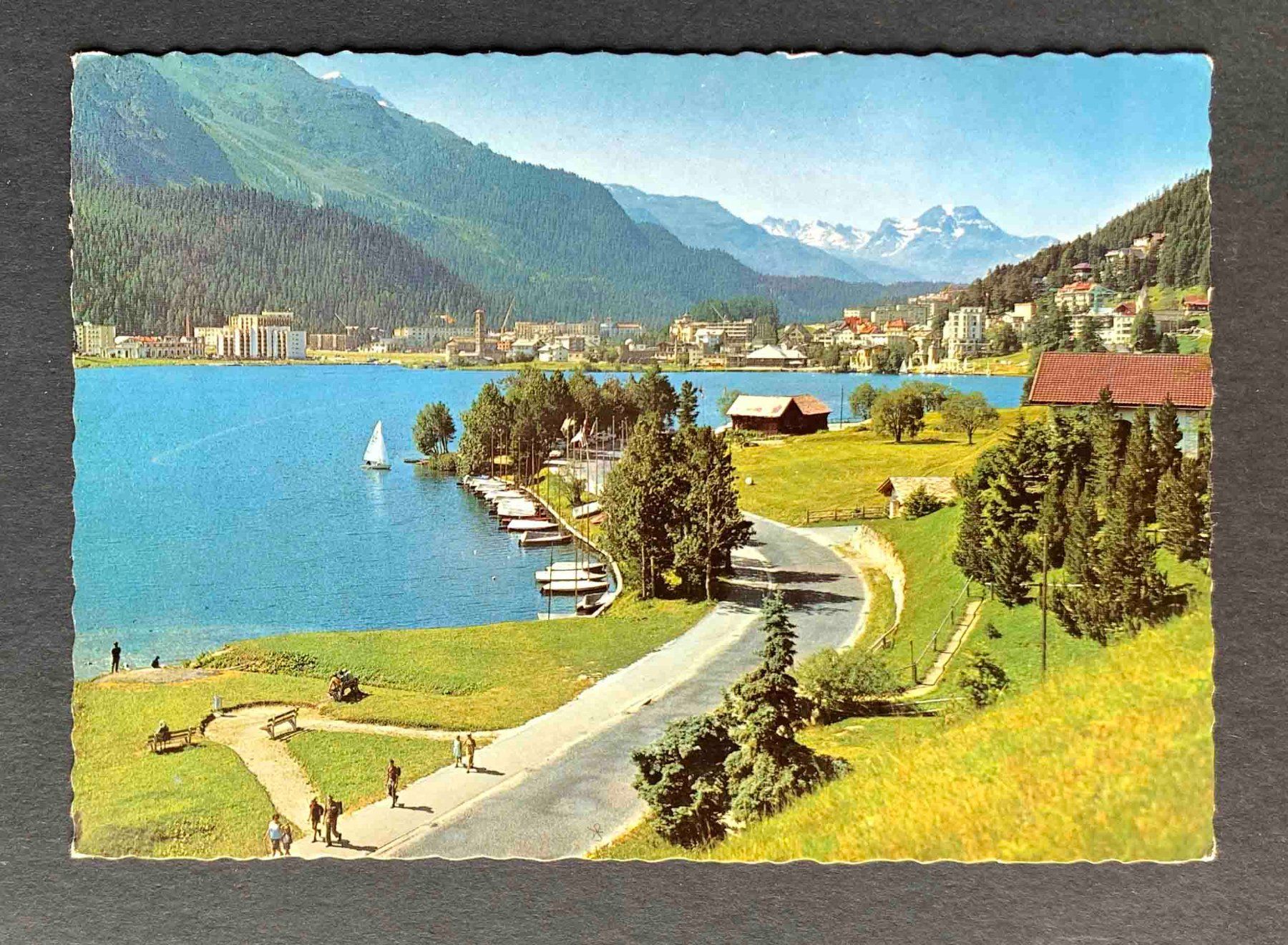 Cartoline postali: AK St Mortz – Usato da Goldau venduto da artelier1