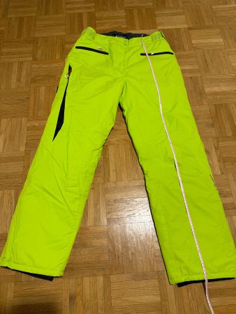 Peak Mountain, pantalon de ski vert anis/fluo