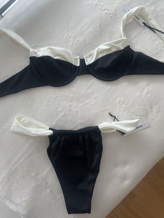 Bikini Set - Schwarz/Weiss - NEU - Grösse L