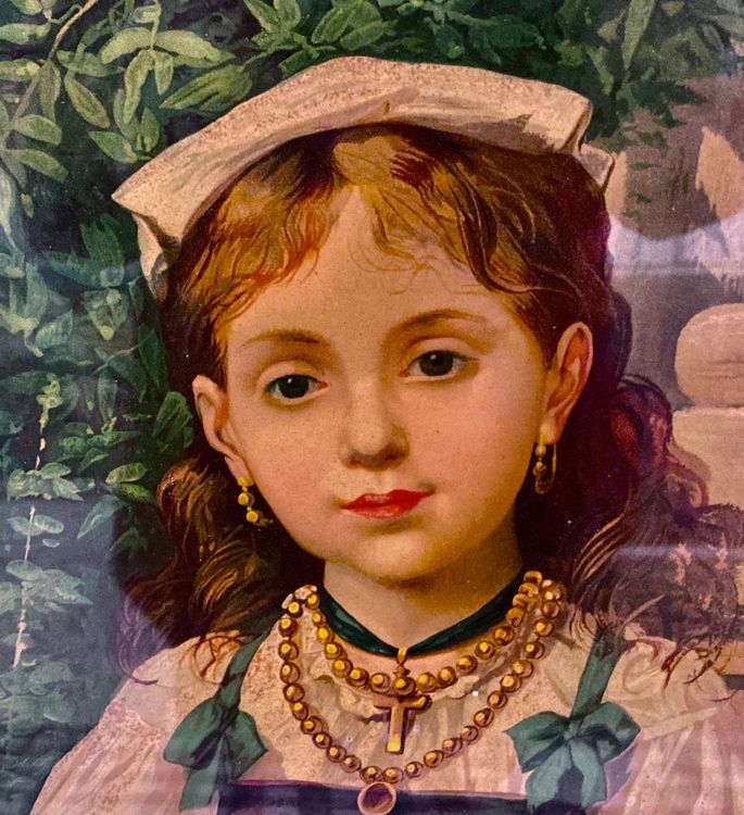 Oelbilder, Sizilianische Kinder, Uralte Hinterglas-Malerei | Kaufen auf ...