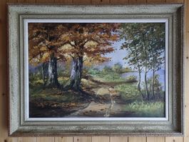 Bild in Öl von E. Janin