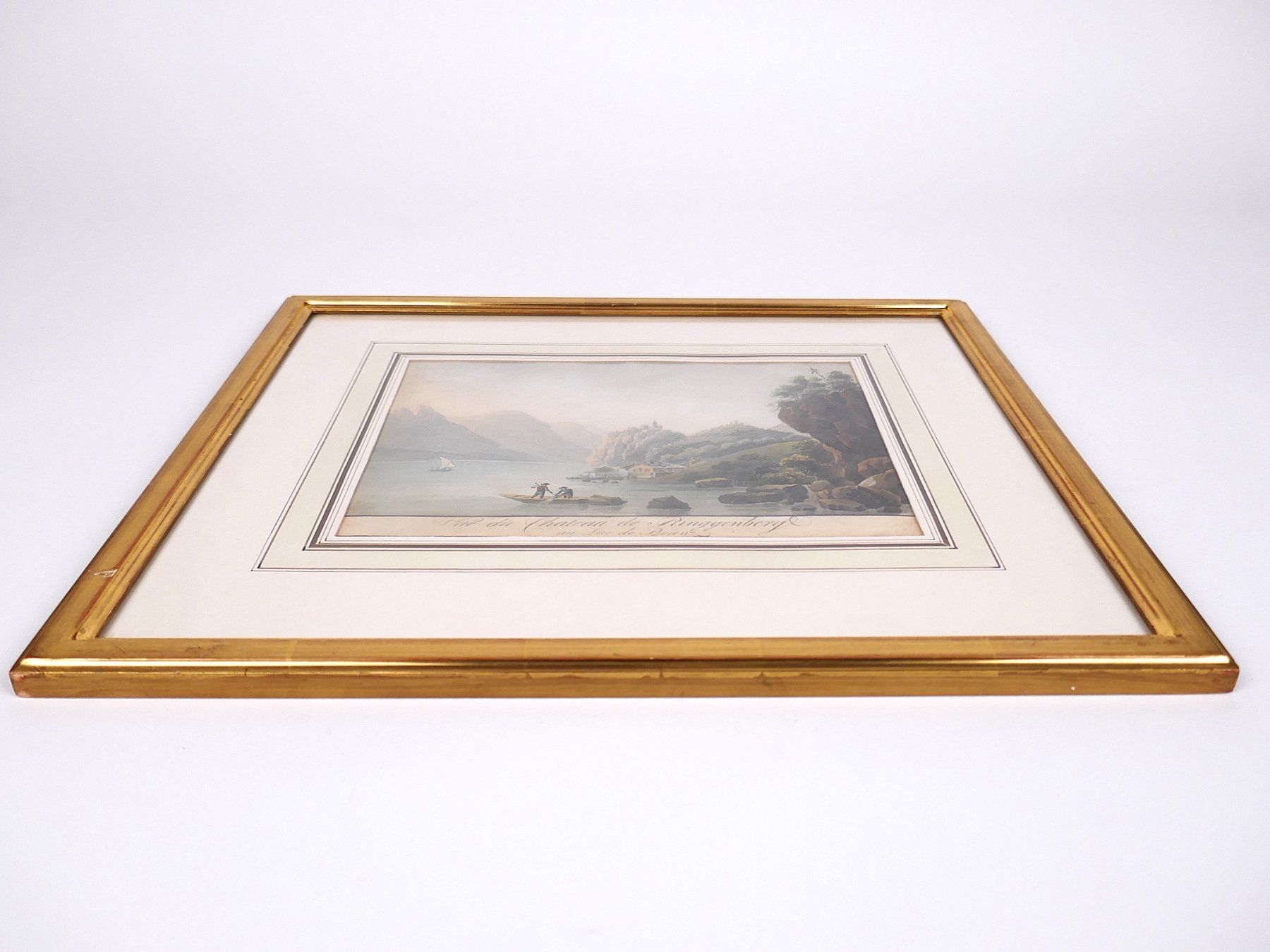 Gemälde: Bild: Vue du Chateau de Ringgenberg – Gebraucht aus Urtenen-Schönbühl von Restwert_Schoenbuehl 2