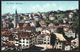 AK St. Gallen, Kirche am Rosenberg, 1911