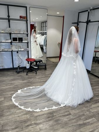 Wunderschönes Brautkleid, Gr. 36, Tüll, Spitze