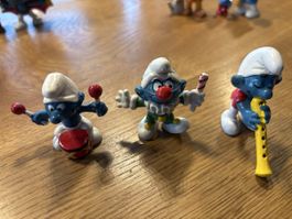 Schlumpf Figuren Set mit Trommel und Flöte