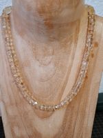 Kette Quarz (Citrin) 925 Silberverschluss