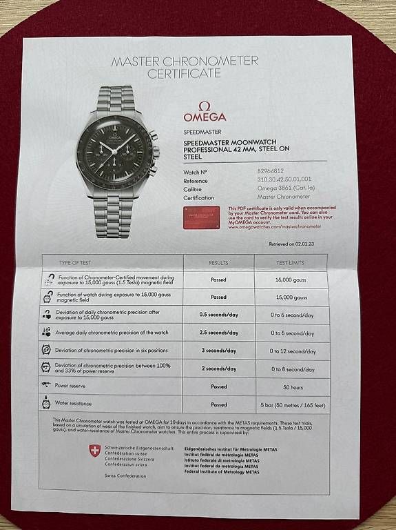 Omega Orologi: Omega Speedmaster Moonwatch Professional – Usato da Birsfelden venduto da cheops02 3