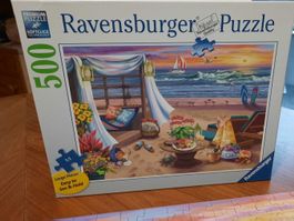 Ravensburger Puzzle am Strand