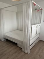 Weisses Himmelbett 140 x 200 cm