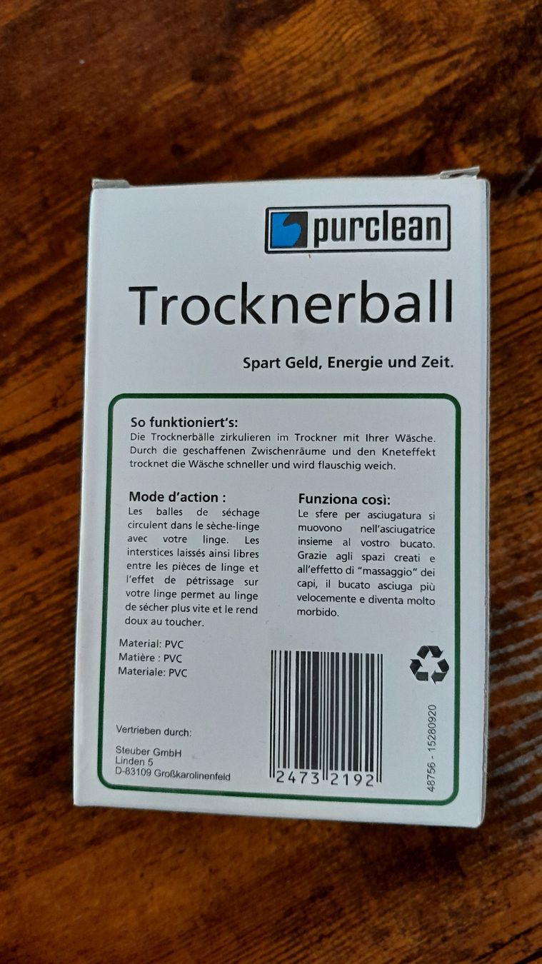 Wäschetrockner: Trocknerball, 2er Set – Neu und originalverpackt aus Innerthal von System_of_a_down 2