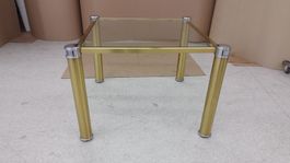 Eleganter Couchtisch Messing/Glas vintage 80er Jahre 👍