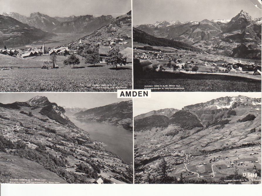 Cartoline postali: Amden 1961 – Usato da Bürglen TG venduto da StampGraf