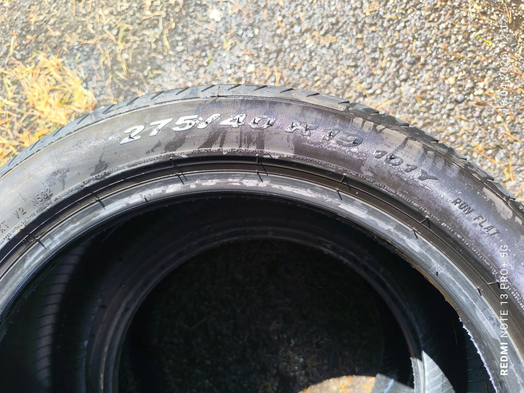 Pirelli Pneumatici & Ruote complete: Pirelli P Zero Run Flat 275/40R19 – Usato da Jona venduto da Nabobtuning 3