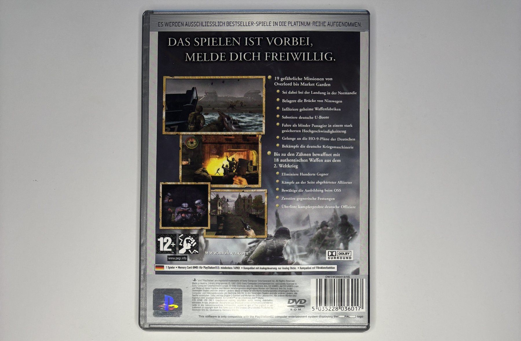 Spiele: PS2 - Medal of Honor – Gebraucht aus Allschwil von Bullach 2