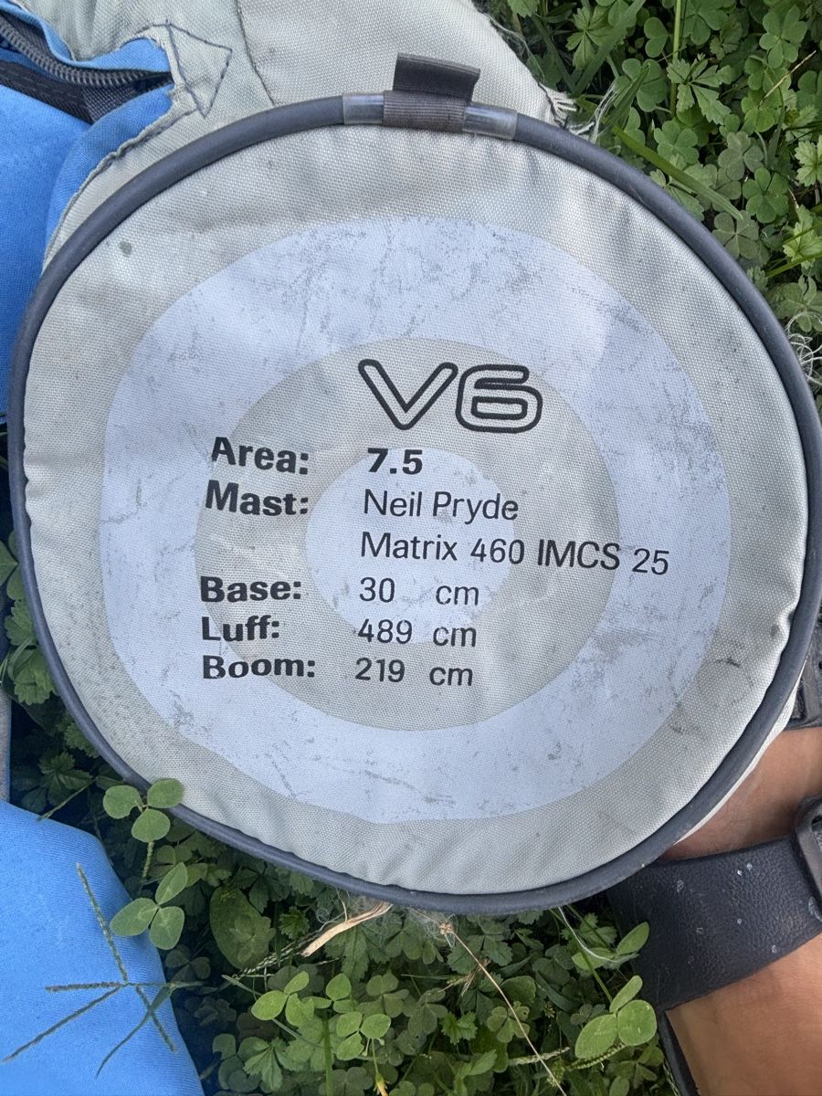 Surf: Vela windsurf NeilPryde V6 7.5 – Usato da Davesco-Soragno venduto da Davidefabello 1
