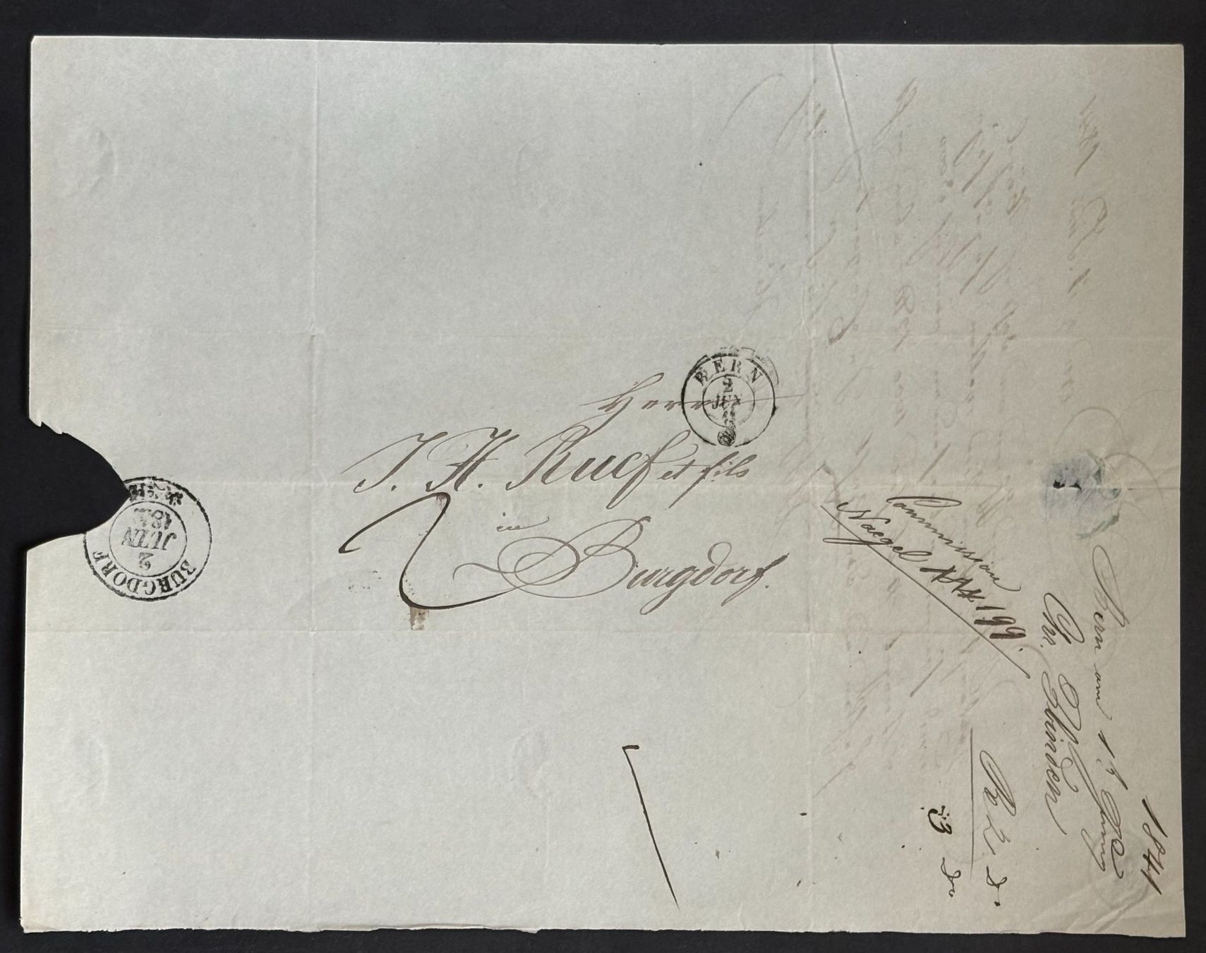 Documenti: HISTORISCHES HANDSCHRIFTLICHES DOKUMENT VON 1841 – Usato da Ostermundigen venduto da wini63
