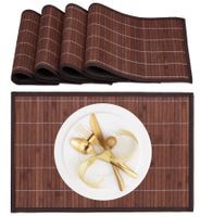 Tischset 4er Set Bambus