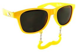SunStaches® GLAMOUR Schnauz Sonnenbrille gelb/sk SBSST1928