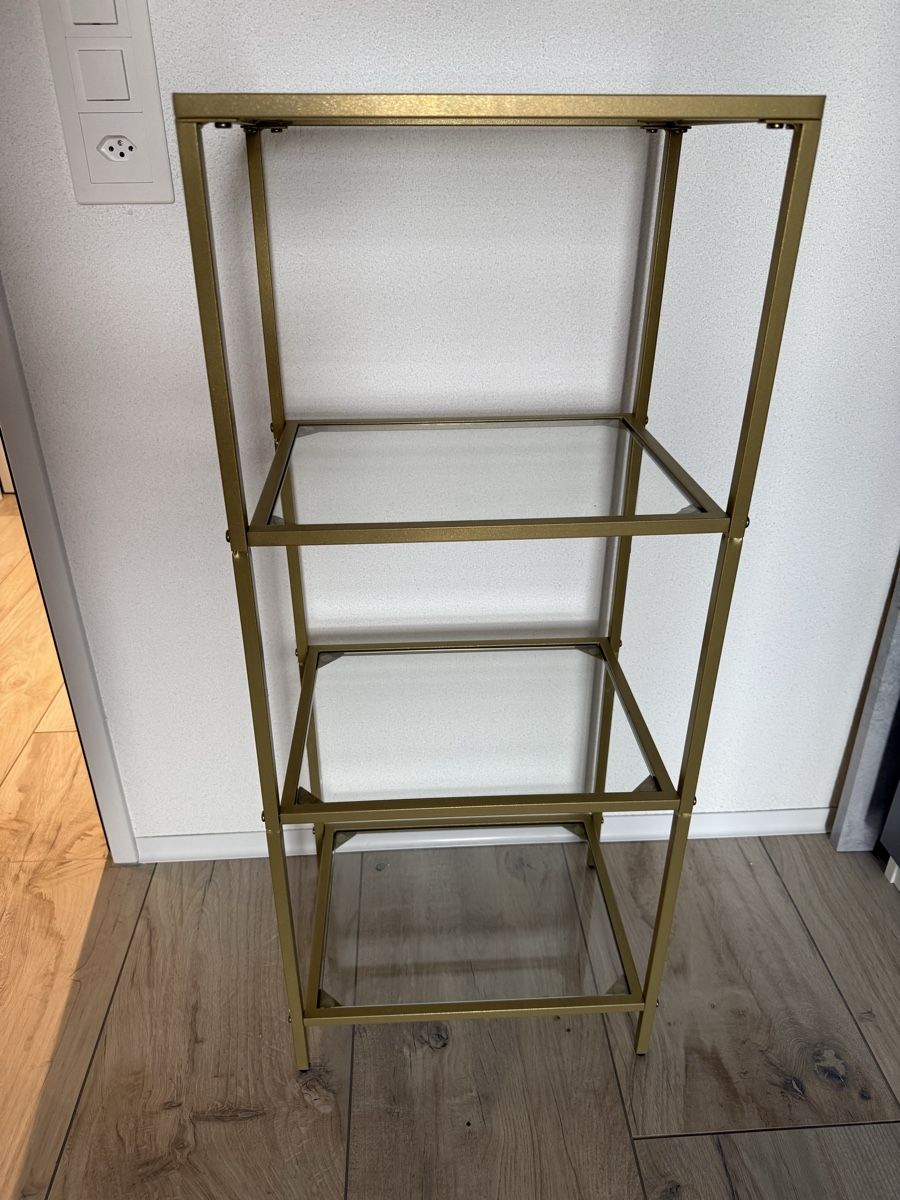 Regale: Vasagle Luis X: Gold Regal mit Glasböden – Gebraucht aus Seon von arb_fb9f