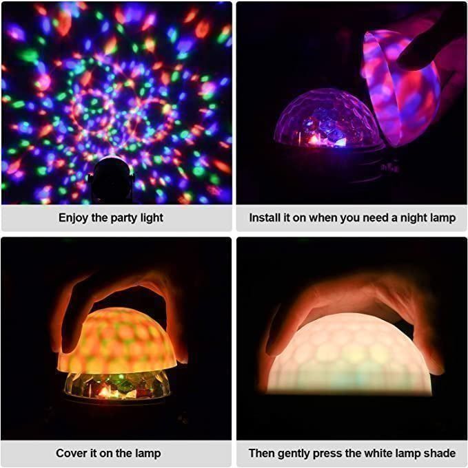 Lampade: 2er Partylicht Discokugel LED Discolicht – Nuovo (secondo la descrizione) da Thun venduto da Newnewshop 6