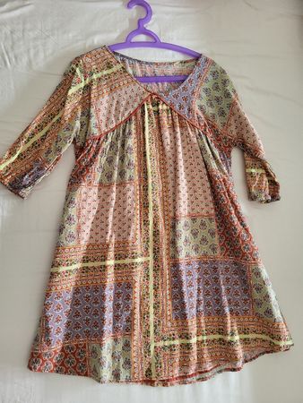 Kurzes Kleid im Boho/Hippie Stil, S, von Mango