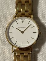 Paul Valentine Damen-Uhr Gold Edelstahl – Neu & ungetragen