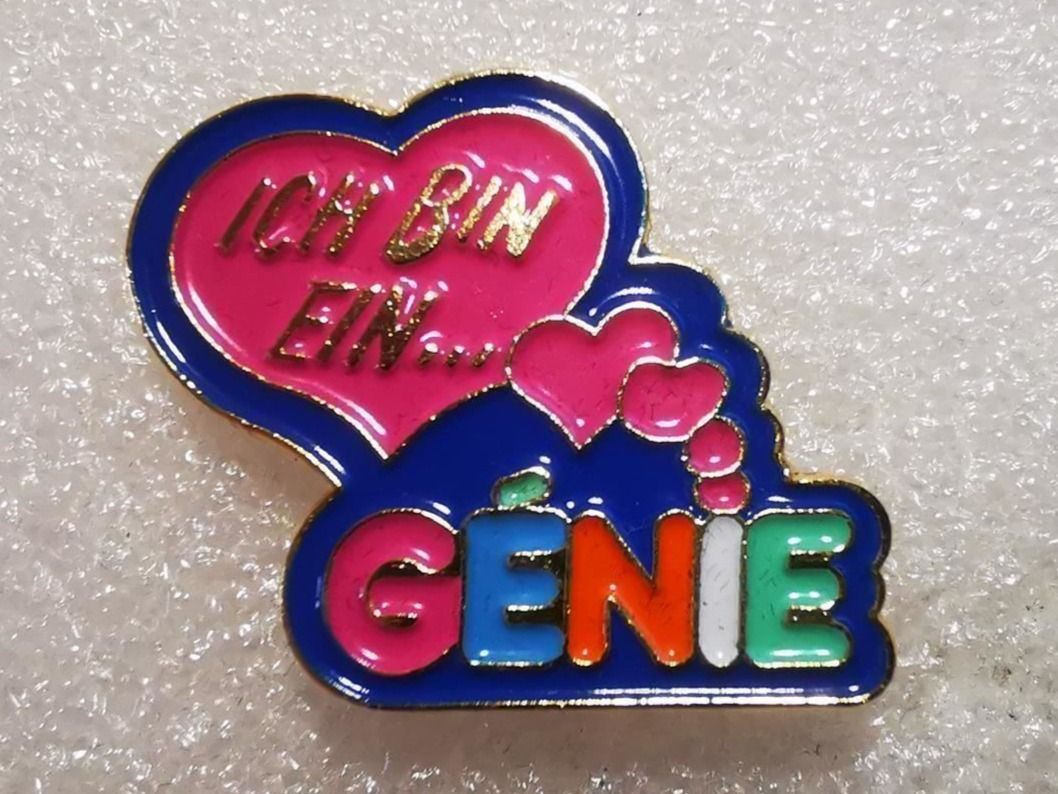 Placchette & Badge: Ansteckpin 25: Ich bin ein Genie – Usato da Oppligen venduto da Pin-Fall-Shop