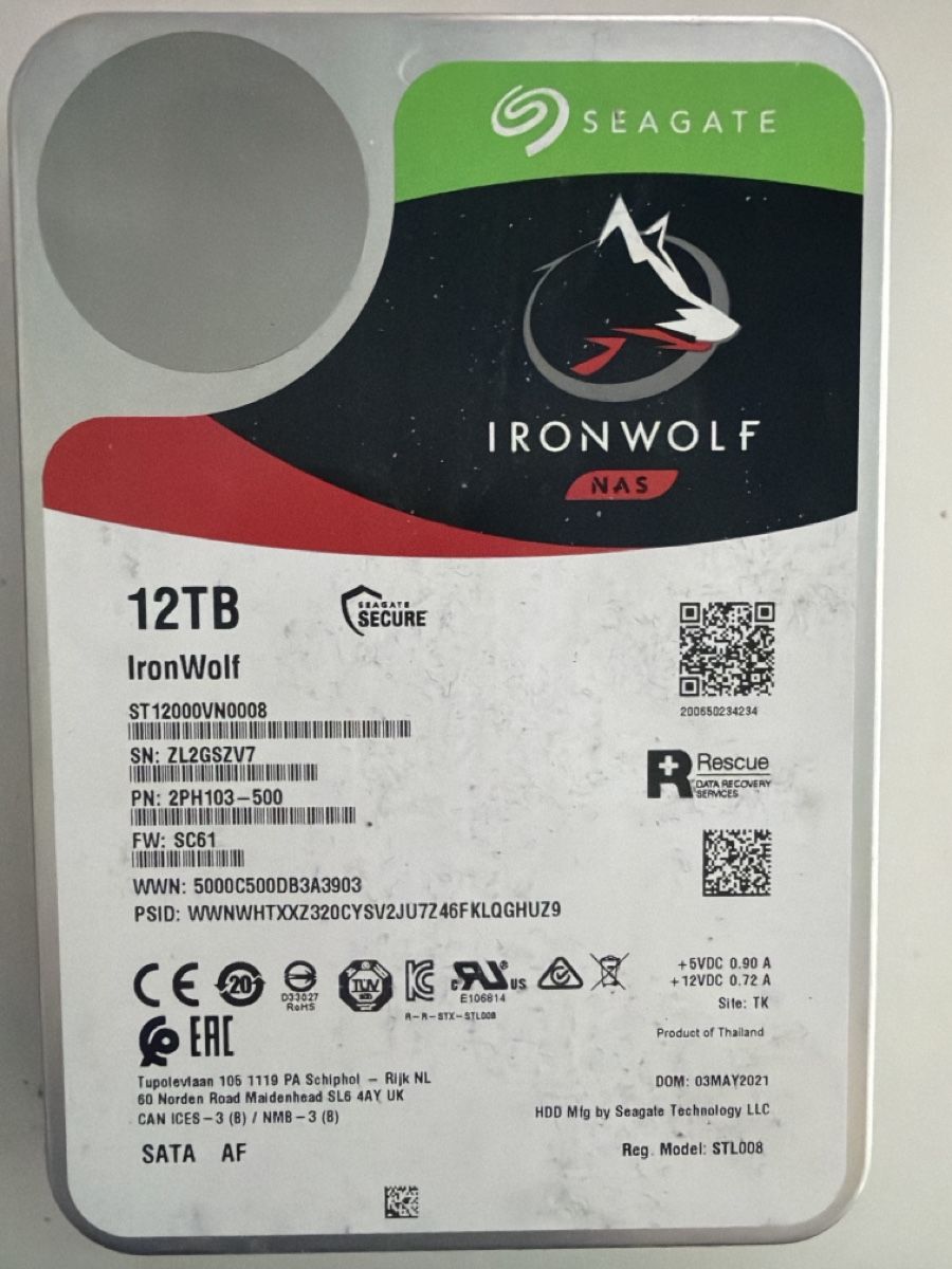 Seagate Dischi rigidi: Seagate Ironwolf 12TB – Usato da Olten venduto da Pandastisch