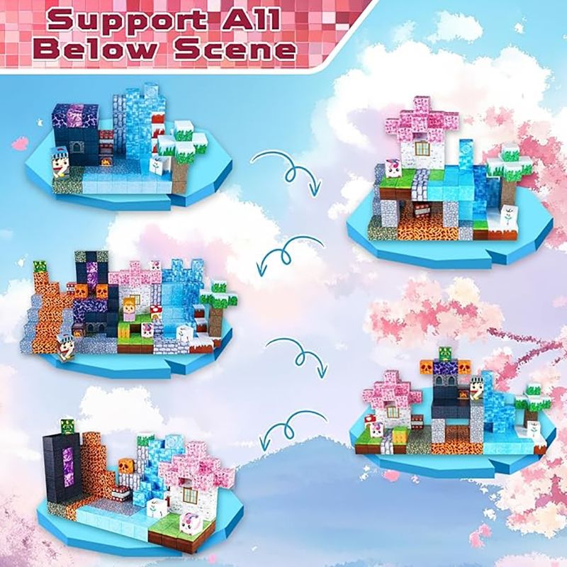 Spiele: Minecraft Magnetic Building Cubes 300 pcs Educational Gift  – Neu (gemäss Beschreibung) aus Glattbrugg von har_jgc7 2