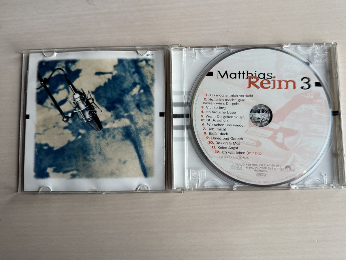 CD: Matthias Reim 3. CD Album – Usato da Oberried Brienz venduto da Chyara 2