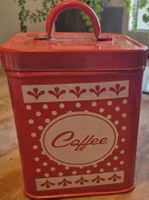 Retro Kaffee-Dose, Vintage Look, Rot, Dekorativ, Praktisch