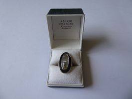 Antiker Ring silber mit einem schönen Rutile Quarz Edelstein