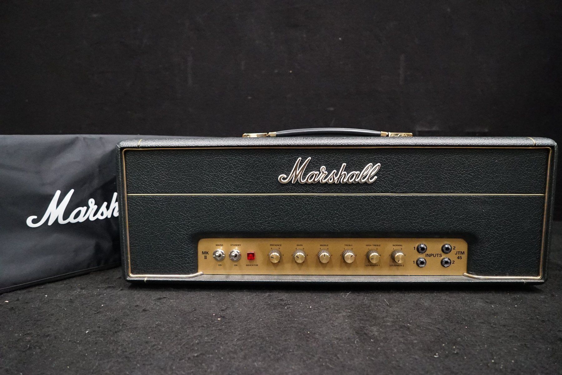 Marshall Amplificatori: Marshall 2245 JTM45 Head 30W mit Hülle – Usato da Ortschwaben venduto da Musictrade