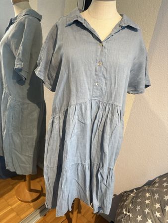 Tahari Kleid Leinen Gr. L (38) 
