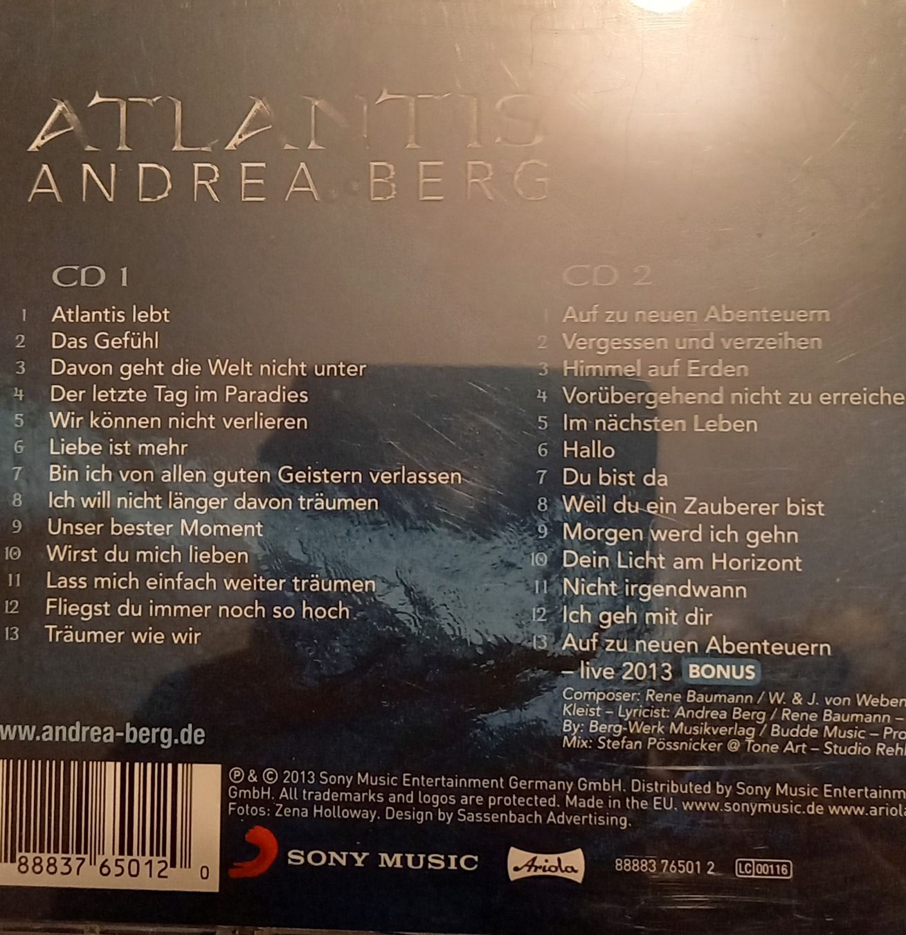 CDs: Andrea Berg - Atlantis Live - Exklusive Fan-Edition 2 CD – Neu (gemäss Beschreibung) aus Hünibach von rut_l6ht 1