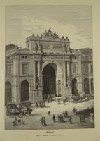 ZÜRICH BAHNHOF, HOLZSTICH 1883