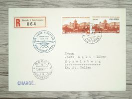 TR06 Enveloppe + Timbre Suisse 1943