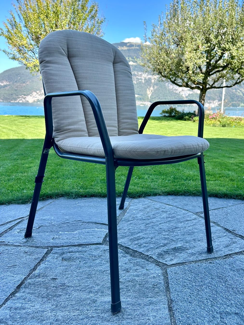 Hunn Set de table et chaises: Gartentisch rund mit 4 Stühlen, Metall anthrazit – D'occasion à Leissigen par lolo4053 5