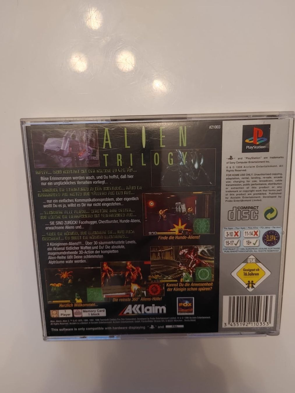 Sony Spiele: Alien Trilogy ps1 – Gebraucht aus Arbon von  1