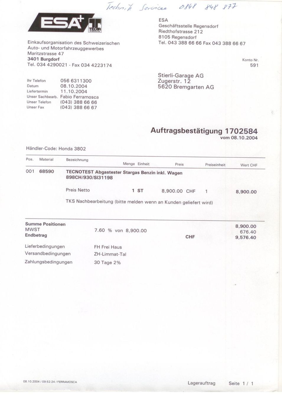 Messen: Abgastester Stargas 898 – Gebraucht aus Bremgarten AG von honda5620 2