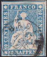 23C.DP (Doppelprägung) mit Fingerhut-Stempel BADEN AG, 450.-