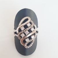 Ring 925 Silber mit Zirkonia Steinen, Grösse 18.5 mm💍