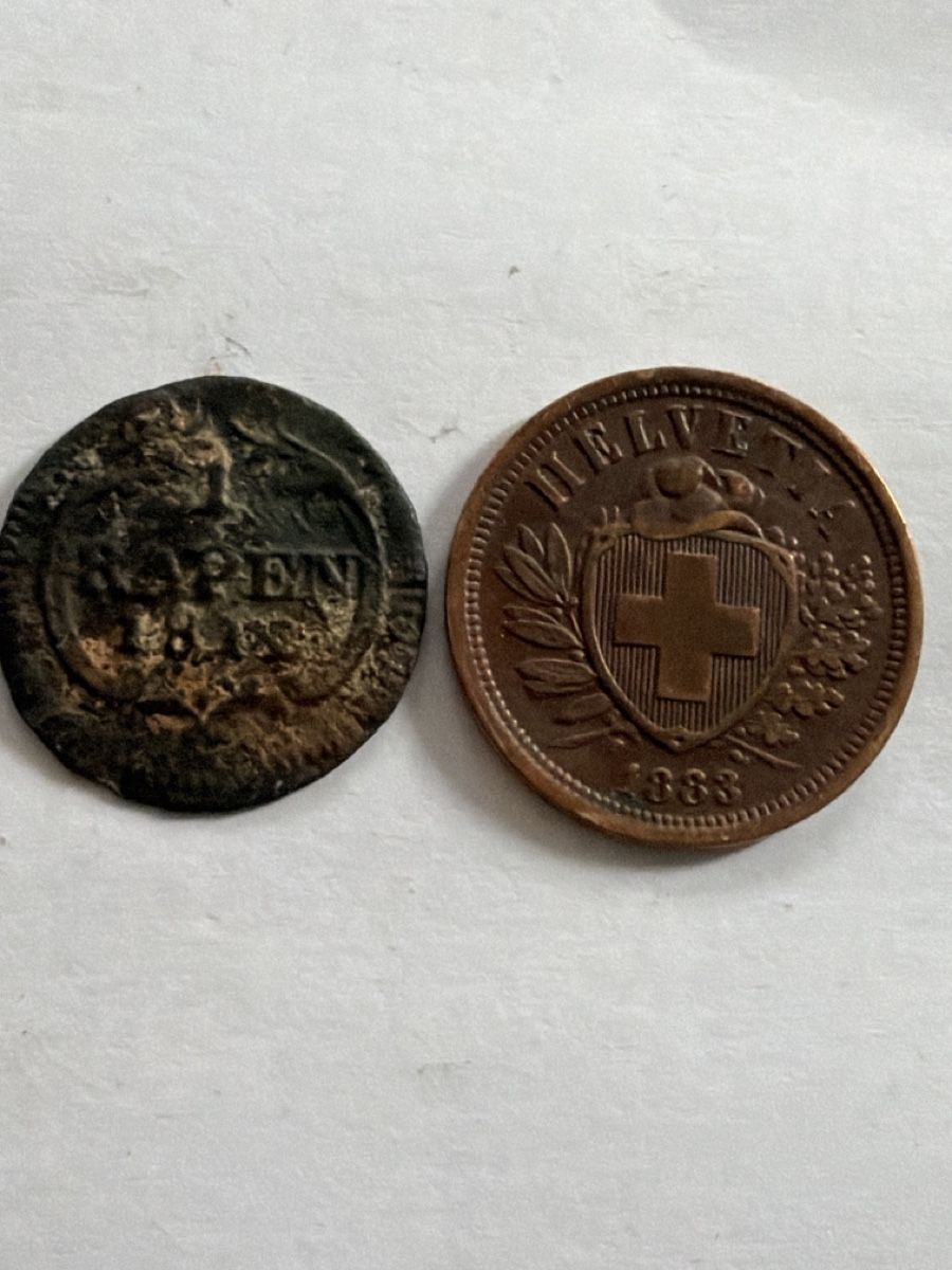 Toutes les monnaies: 1 & 2 Rappen 1812, 1883 – D'occasion à Hittnau par Pat_yl7f