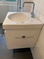 Waschbecken weiss mit Unterschrank Keramac / Laufen
