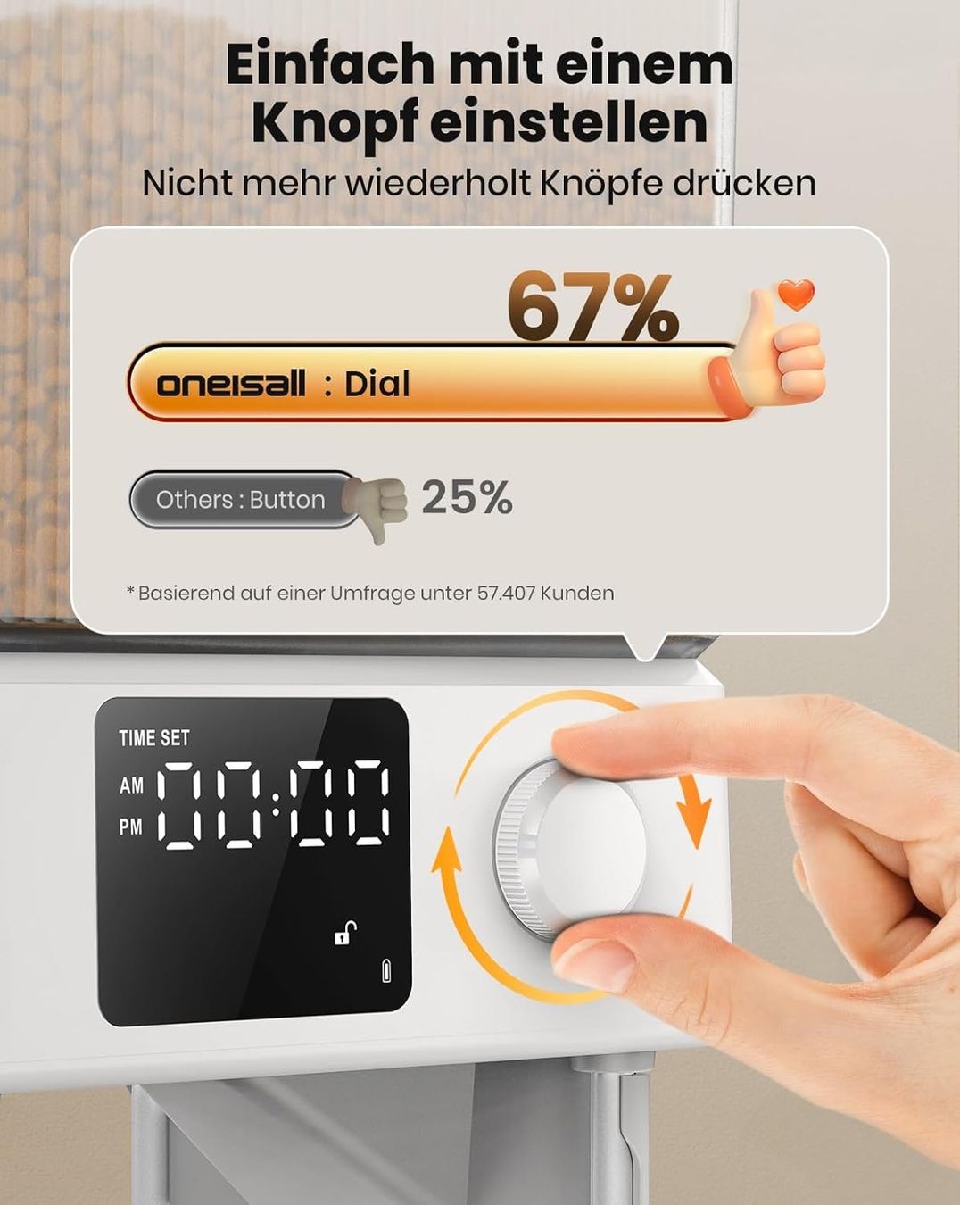 Mangimi: Oneisall 5L Futterautomat Katze 2 Näpfe Katzenfutter Weiss – Nuovo e nell'imballaggio originale da Fislisbach venduto da IboTrade 4